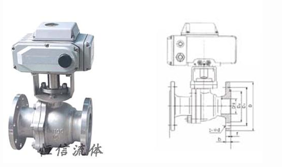 电动法兰球阀